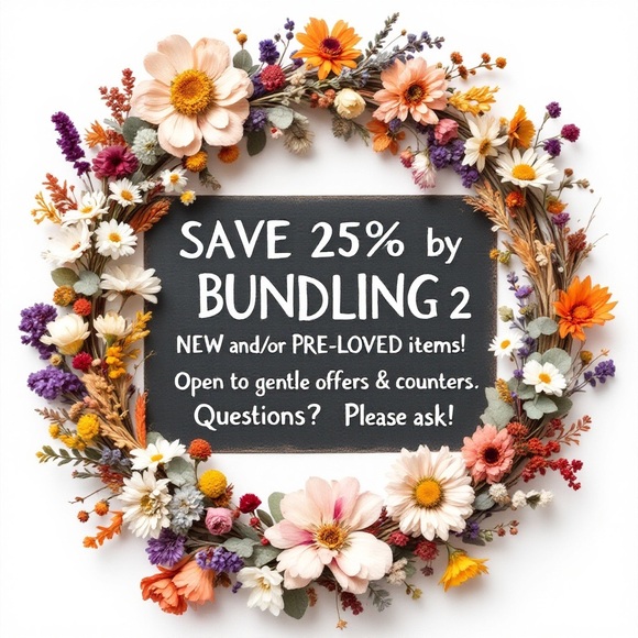 SAVE 25% by BUNDLING 2 or more NEW and/or PRE-LOVED items! - Picture 2 of 4